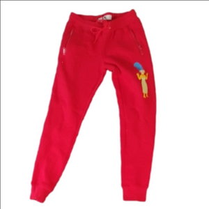 🚨5 For $25🚨The Simpsons Casual Red Jogger Pants with Unique Design
